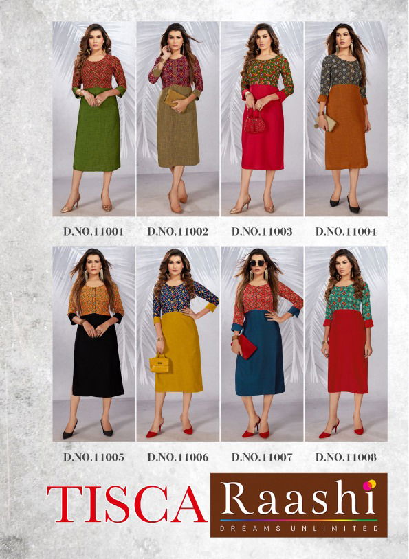 Raashi Tisca Designer Exclusive Wholesale Printed Kurtis
